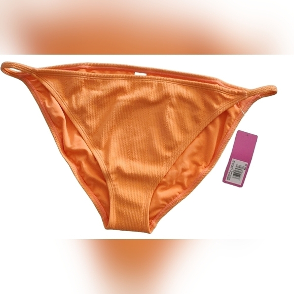 $30 Juniors' Ninety-Nine° Bikini Swim Bottoms XXL 19 NWT Nectarine Orange NWT - Picture 2 of 7